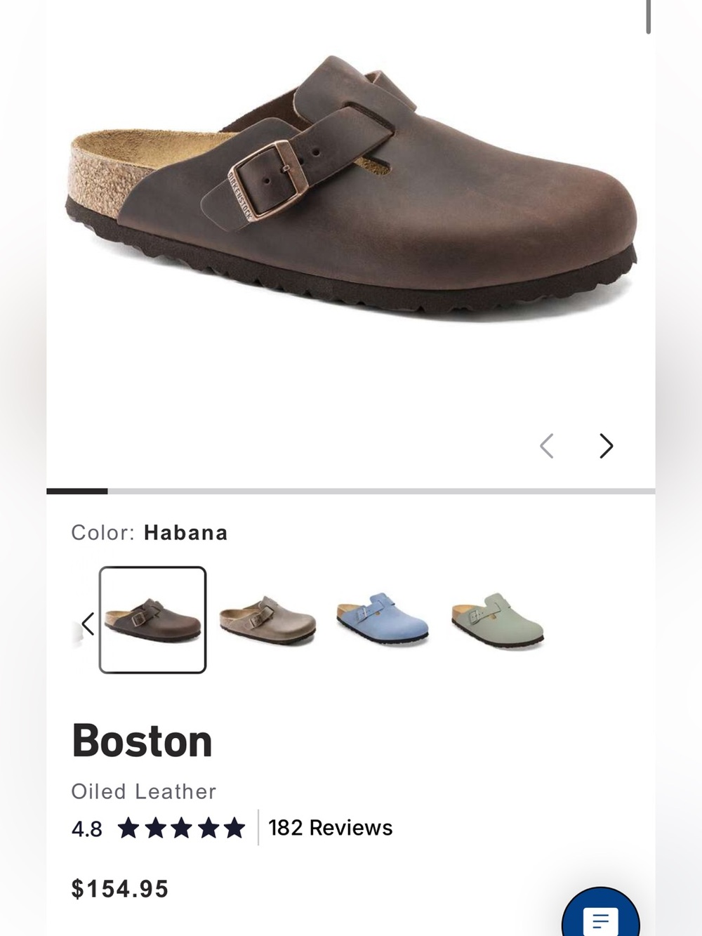 Birkenstock Boston Oiled Leather - Habana Brown